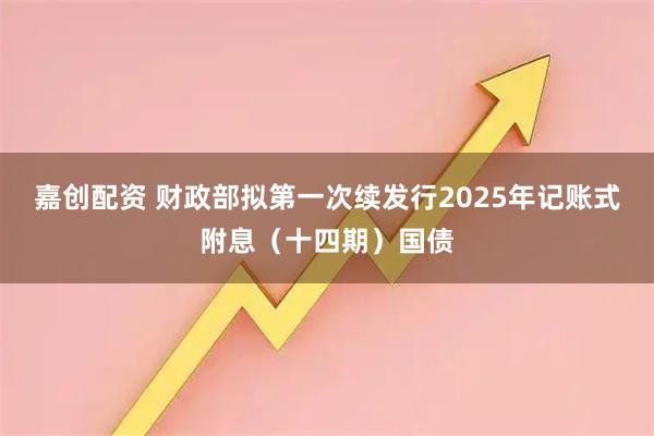 嘉创配资 财政部拟第一次续发行2025年记账式附息（十四期）国债